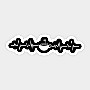 Coffee Heartbeat Sticker